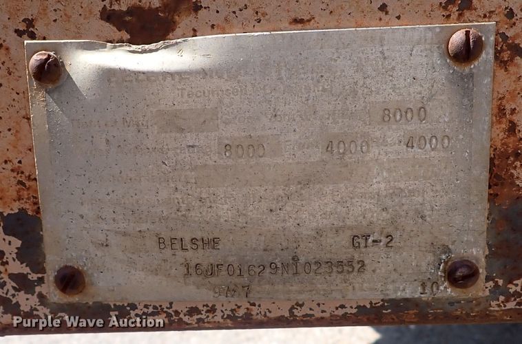 image for item DS7211 1992 Belshe GT-2  equipment trailer