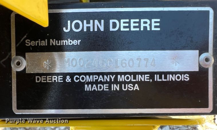 image for item DS8368 John Deere 246  broom