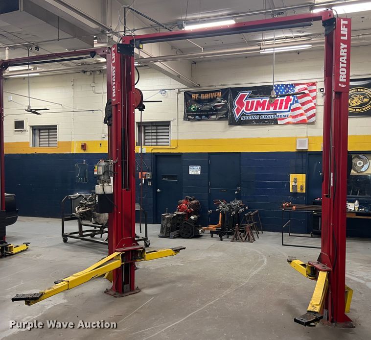 image for item HL9186 Rotary SP0A10NBN510  two post automotive lift