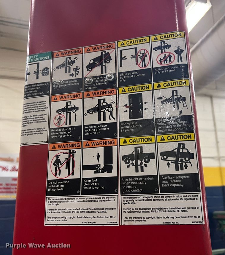 image for item HL9186 Rotary SP0A10NBN510  two post automotive lift