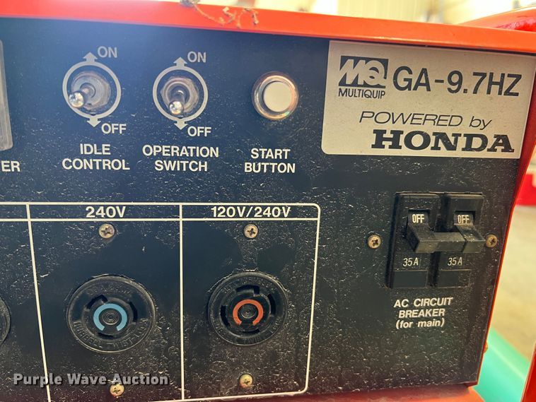 image for item KC9817 Multiquip 9700  generator