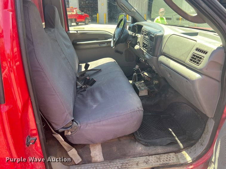 image for item KC9854 2003 Ford F550 XL  dump flatbed pickup truck