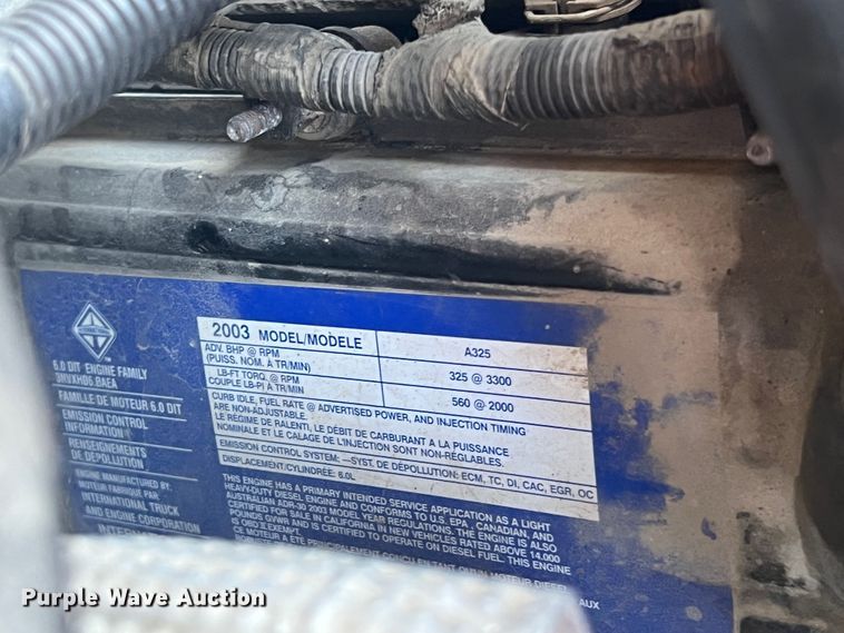 image for item KC9854 2003 Ford F550 XL  dump flatbed pickup truck