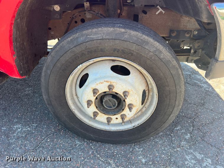 image for item KC9854 2003 Ford F550 XL  dump flatbed pickup truck