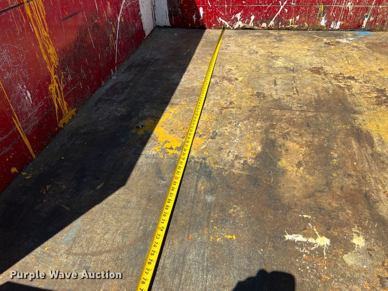 image for item KC9857 1999 Ford F550 XL  dump flatbed truck with paint striper