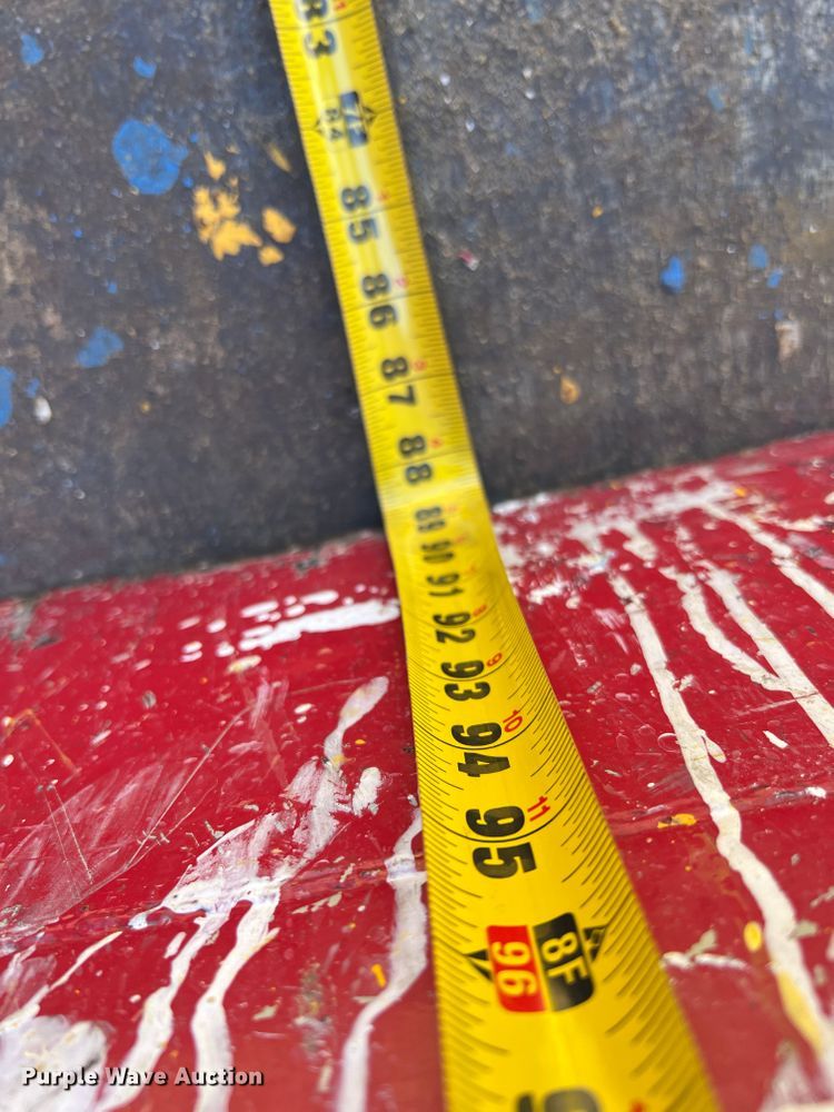 image for item KC9857 1999 Ford F550 XL  dump flatbed truck with paint striper