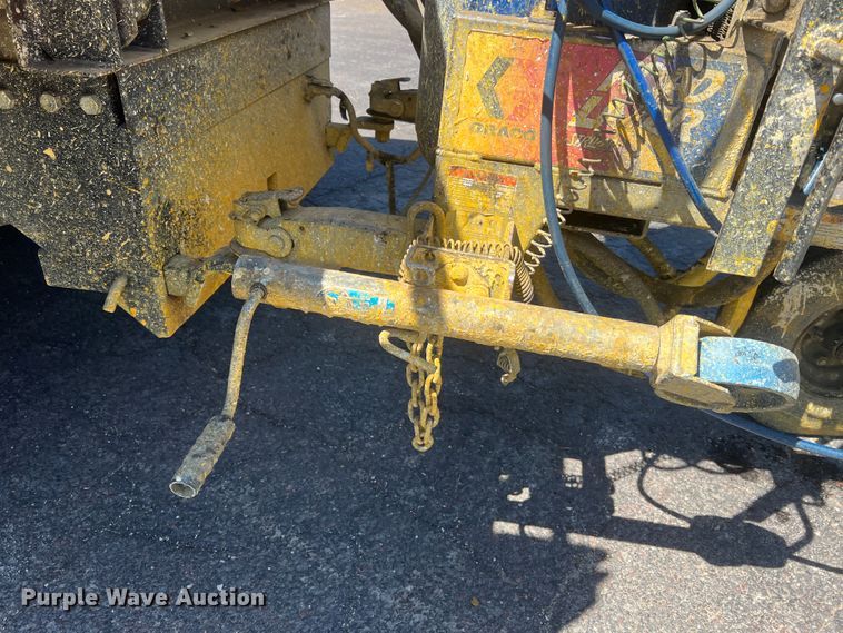 image for item KC9857 1999 Ford F550 XL  dump flatbed truck with paint striper