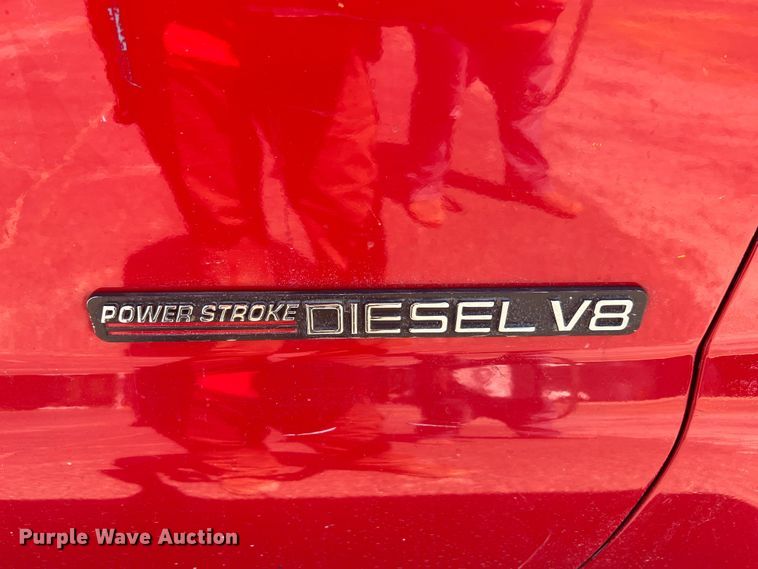 image for item KC9857 1999 Ford F550 XL  dump flatbed truck with paint striper