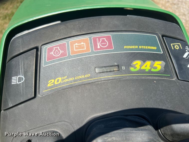 image for item KC9885 John Deere 345  lawn mower