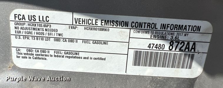 image for item KC9902 2017 Dodge Durango SSV  SUV