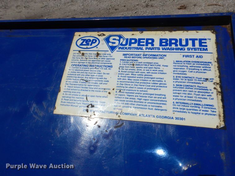 image for item KD9862 Zep 906601  parts washer