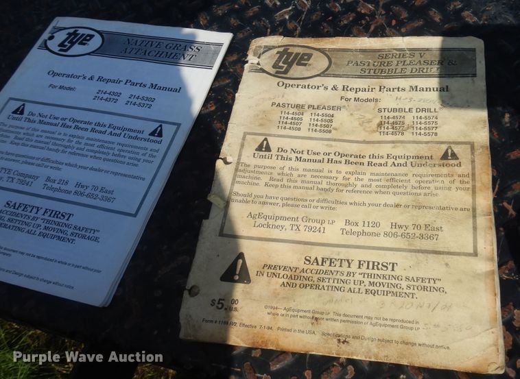 image for item KI9377 Tye 114-4577  Stubble Drill no-till grain drill