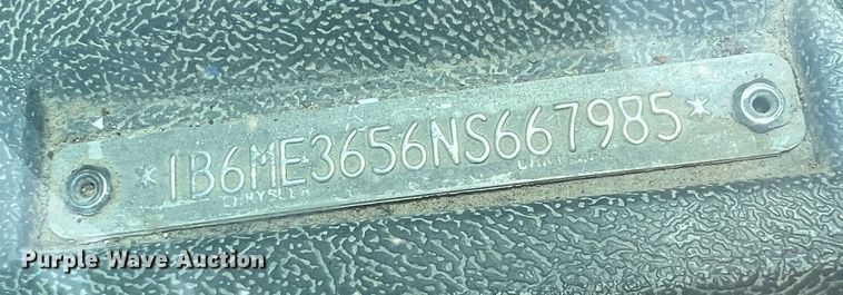 image for item KN9536 1992 Dodge D350  flatbed pickup truck