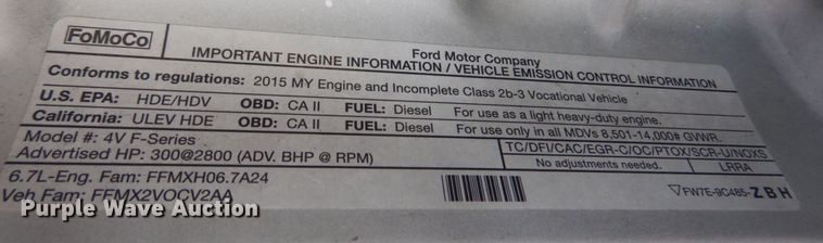 image for item KR9213 2015 Ford F350 Super Duty XLT  ambulance