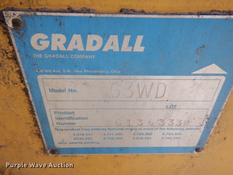 image for item KR9225 1995 Gradall G3WD  wheeled excavator