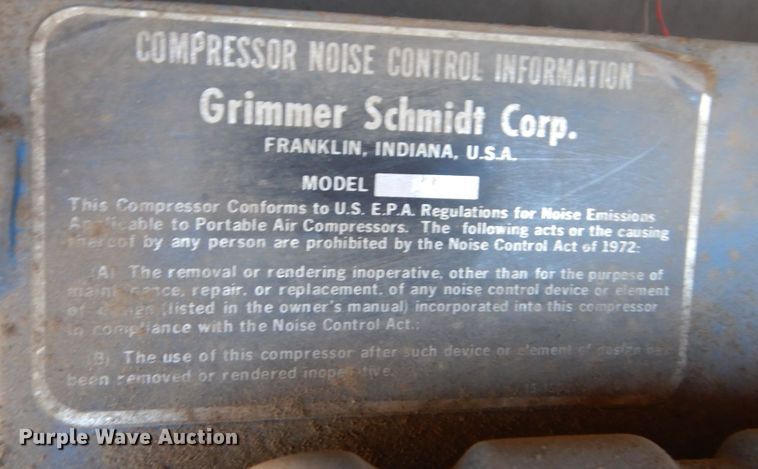 image for item KR9232 Grimmer Schmidt 175  air compressor