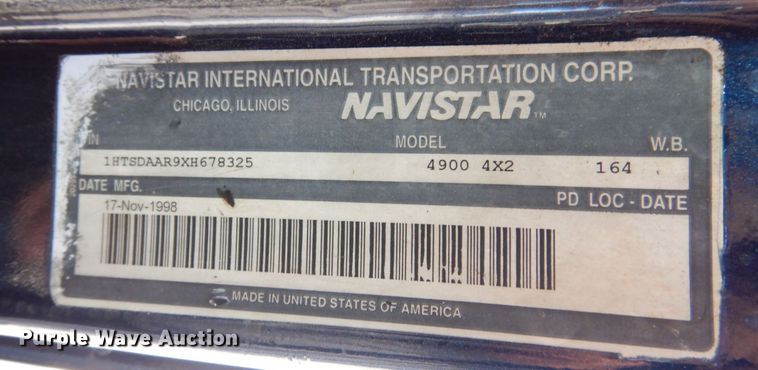 image for item KR9234 1999 International 4900  dump truck