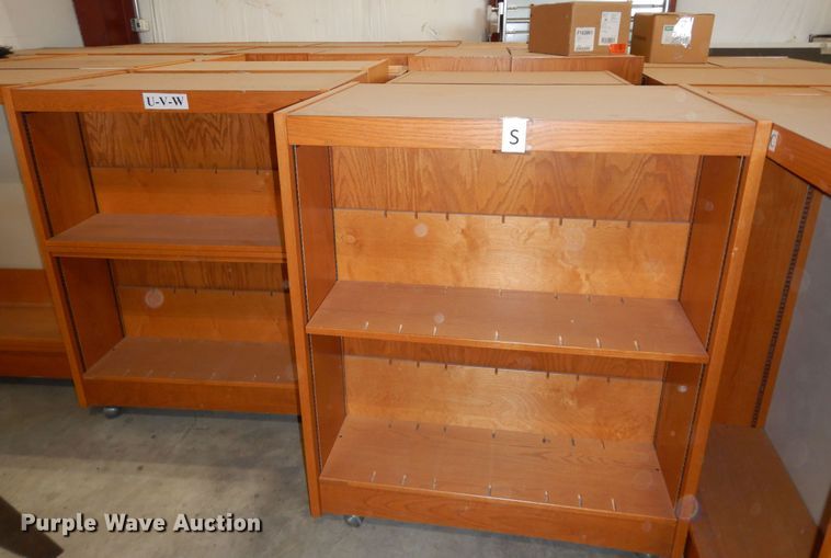 image for item KS9699 Approximately 24 library shelving units