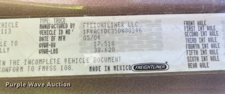 image for item LF9130 2005 Freightliner Business Class M2  dump truck