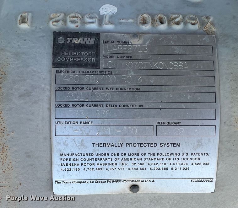 image for item LI9320 Trane RTAA2404XN01A3D0BFGRN  AC unit