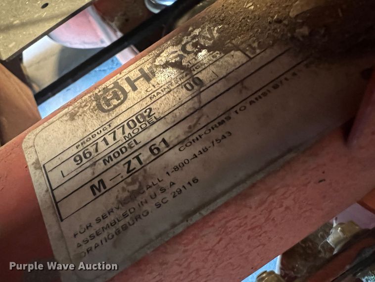 image for item LI9339 Husqvarna M-ZT61  ZTR lawn mower