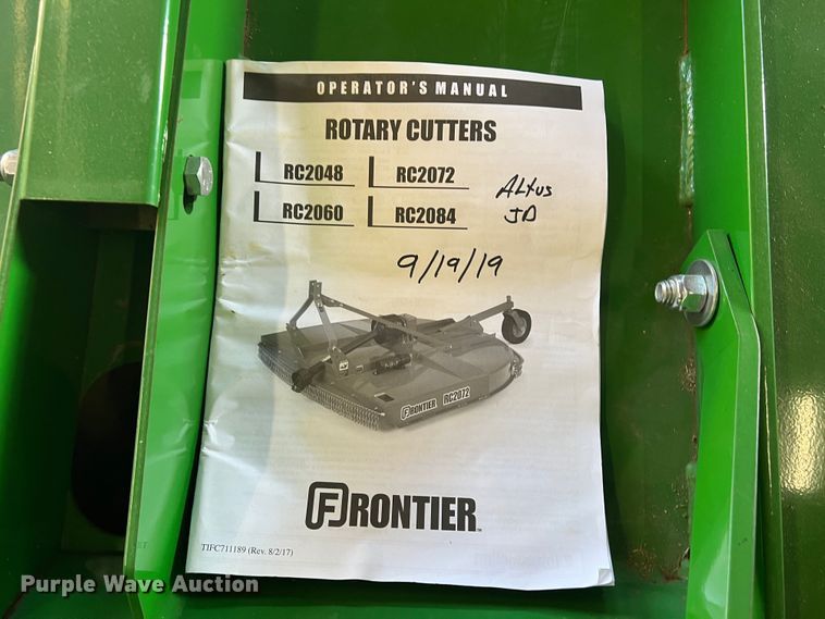 image for item LI9345 Frontier RC2060  rotary mower