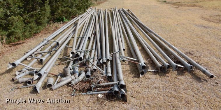 image for item LP9397 Approximately 30 pieces of aluminum irrigation pipes