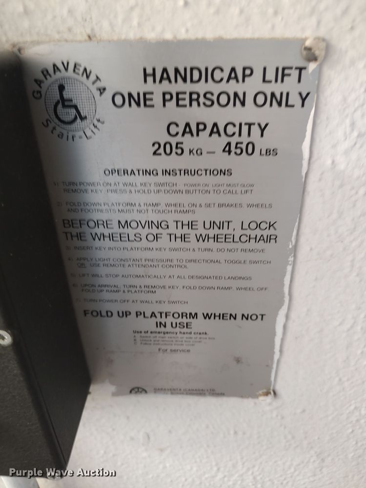 image for item LU9167 Garaventa Stair-Lift  handicap lift