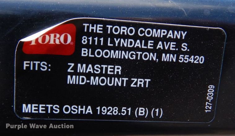 image for item MF9642 Toro Z Master  ZTR lawn mower