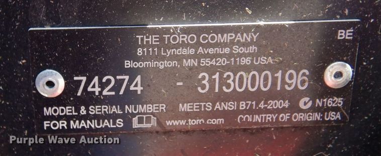 image for item MF9642 Toro Z Master  ZTR lawn mower