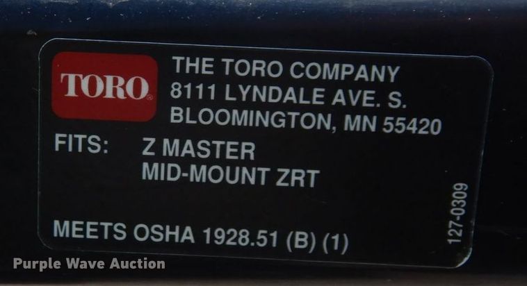 image for item MF9643 Toro Z Master  ZTR lawn mower