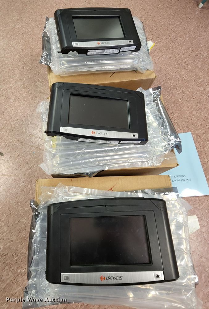image for item MK9010 (3) Kronos 8609100-007 time clocks