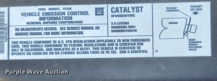 image for item MK9011 2006 Chevrolet Impala LS