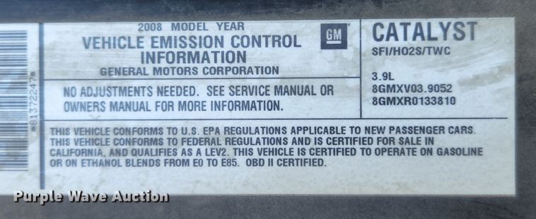 image for item MK9015 2008 Chevrolet Impala Police