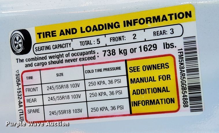 image for item MK9016 2016 Ford Explorer Police Interceptor  SUV