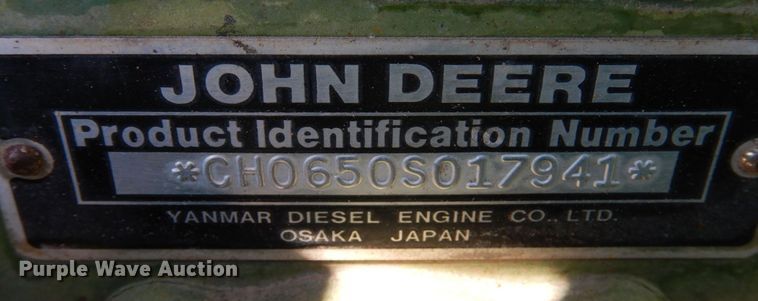 image for item MW9286 John Deere 650  tractor