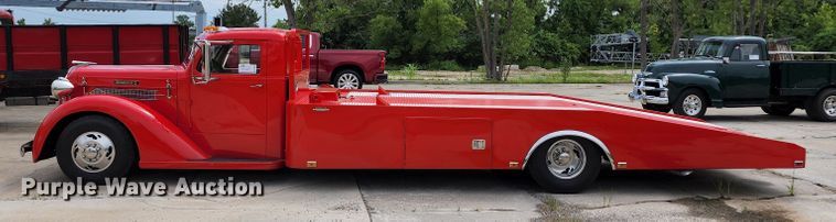 image for item DL6591 1936 Diamond T  car hauler truck