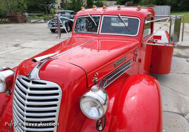 image for item DL6591 1936 Diamond T  car hauler truck