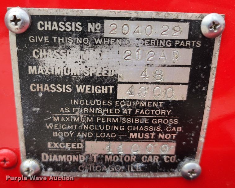 image for item DL6591 1936 Diamond T  car hauler truck