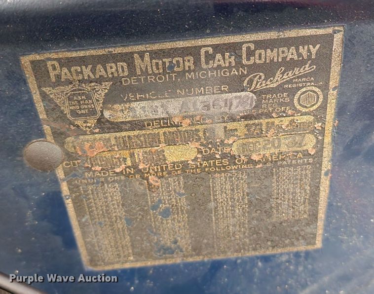 image for item DL6600 1938 Packard