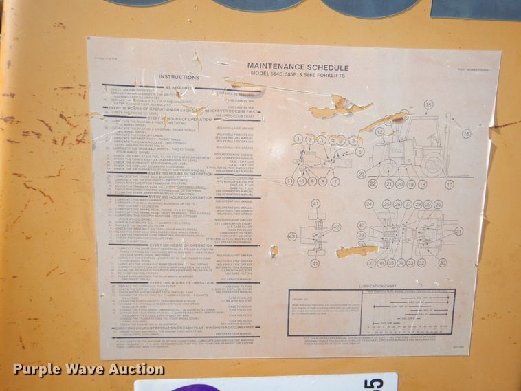 image for item DM2265 1996 Case 585E  forklift
