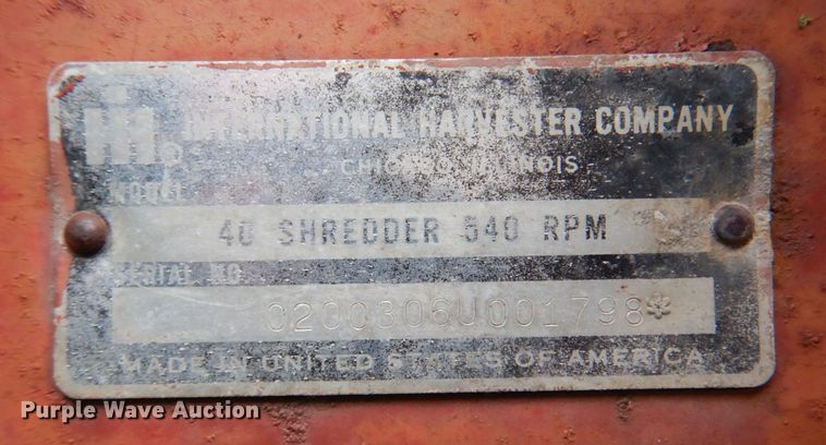 image for item DM2275 International Harvester  shredder