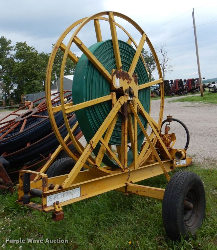 image for item DM2277 Rainbow  irrigation gun with hose reel trailer