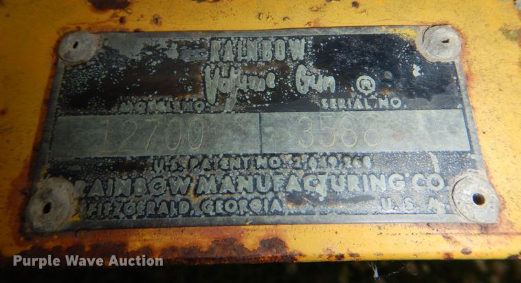 image for item DM2277 Rainbow  irrigation gun with hose reel trailer