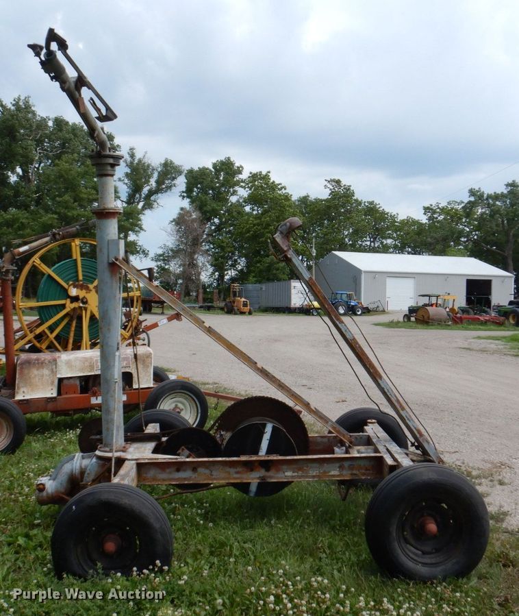 image for item DM2277 Rainbow  irrigation gun with hose reel trailer