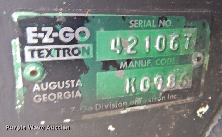 image for item DP4361 EZ GO  golf cart