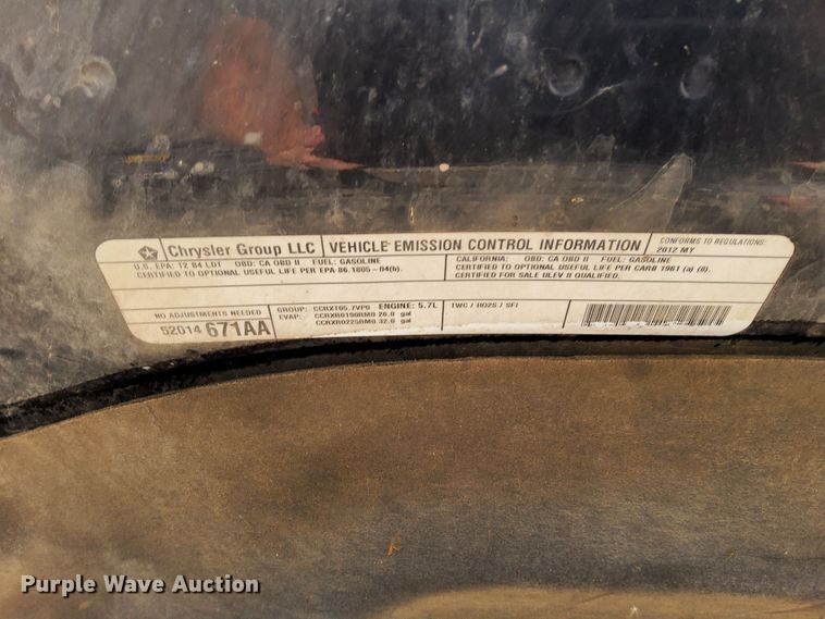 image for item DR0917 2012 Dodge Ram 1500  Quad Cab pickup truck