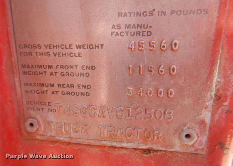 image for item DS8063 1980 GMC Brigadier  truck cab and chassis