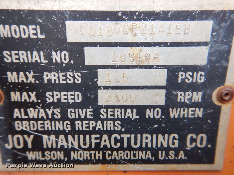 image for item DS8084 Joy D185QP  air compressor