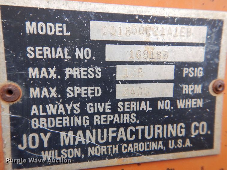 image for item DS8084 Joy D185QP  air compressor